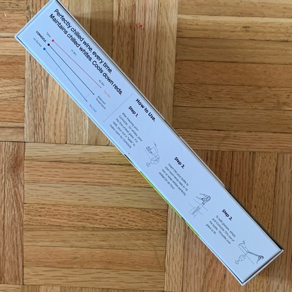 NIB Corkcicle Wine Chiller - UNUSED - Still in Box! Giftable Wino Party - Picture 3 of 5